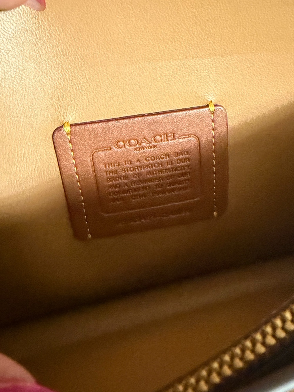 Coach Brown Leather Crossbody with Gold Hardware - Picture 14 of 15
